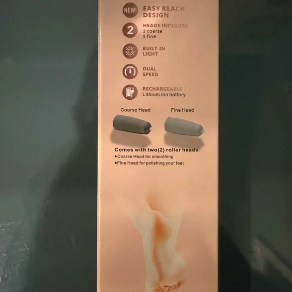 Rechargeable Pedicure Device with LED Light with Fine and Coarse Heads! - Picture 7 of 7